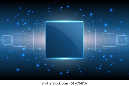 Frame square empty for text, Abstract technology background