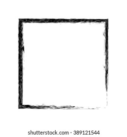 Frame square ink grunge background