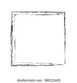 Frame square ink grunge background