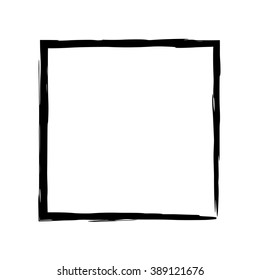 Frame square ink grunge background