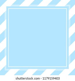 frame square template blue pastel soft color banner for cosmetics background, graphic frame blue pastel for advertising promotion special sale discount on media social online products (vector)
