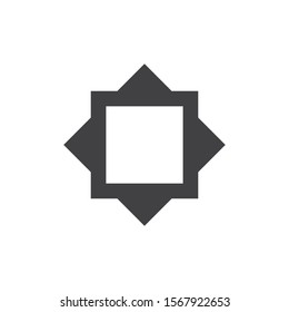 frame square vector icon illustration design 