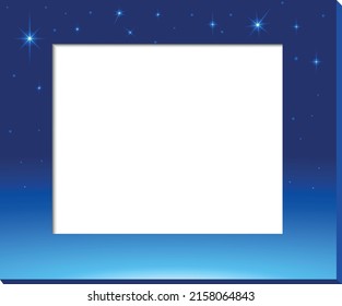 Vektorgrafik-Rahmen mit Sternenhimmel