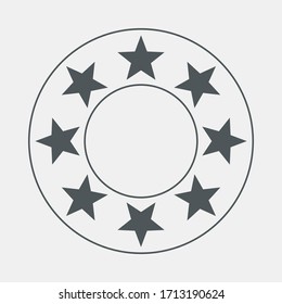 Gráficos de calidad vectorial de calidad de cuadro Estrellas