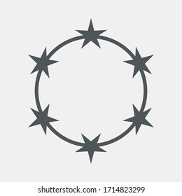 Gráficos de calidad vectorial de calidad de cuadro Estrellas