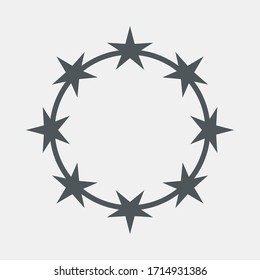 Gráficos de calidad vectorial de calidad de cuadro Estrellas