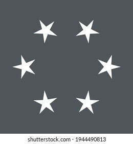 Frame Stars circle quality vector illustration cut