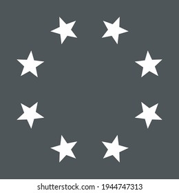 Frame Stars circle quality vector illustration cut