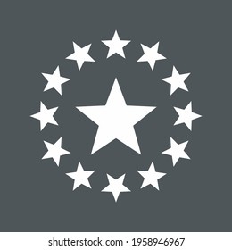 Frame Stars circle quality vector illustration cut