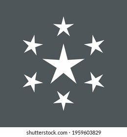 Frame Stars circle quality vector illustration cut