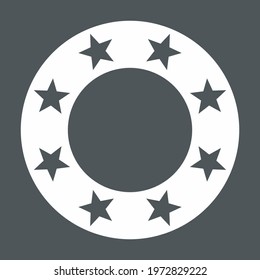 Frame Stars circle quality vector illustration cut