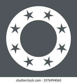 Frame Stars circle quality vector illustration cut
