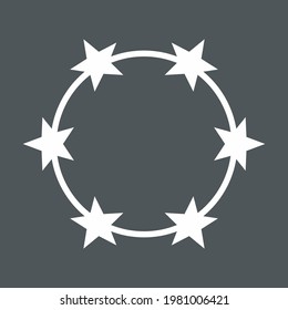 Recorte de calidad vectorial de Frame Stars