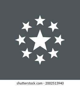 Frame Stars circle quality vector illustration cut