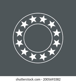 Recorte de calidad vectorial de Frame Stars