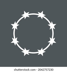 Recorte de calidad vectorial de Frame Stars