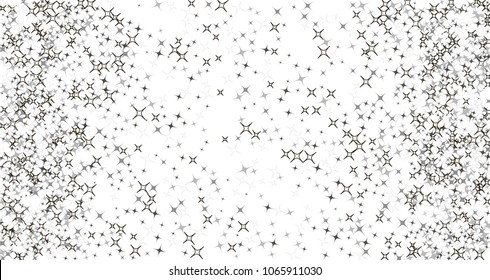 Frame from stars confetti. Abstract vector background. Dynamic colored celebration background with confetti stars  for holiday decorations, paper packaging, textile , covers.
