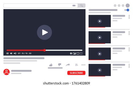 frame stream design template. mockup vector.