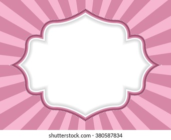 Frame with stripes. Vector illustration.