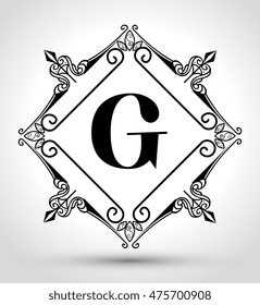frame style elegant calligraphy vector illustration design
