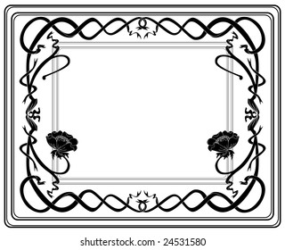 Frame style Modern black-and-white