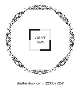 Frame, in the style of an ornament, template, Vector illustration eps 10, Art.	