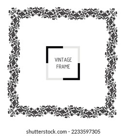 Frame, in the style of an ornament, template, Vector illustration eps 10, Art.	