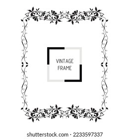 Frame, in the style of an ornament, template, Vector illustration eps 10, Art.	
