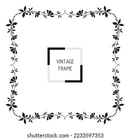 Frame, in the style of an ornament, template, Vector illustration eps 10, Art.	