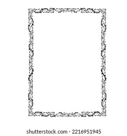 Frame, in the style of an ornament, Vector illustration eps 10, Art.	