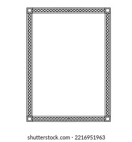 Frame, in the style of an ornament, Vector illustration eps 10, Art.	