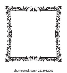 Frame, in the style of an ornament, Vector illustration eps 10, Art.	