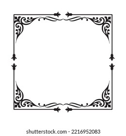 Frame, in the style of an ornament, Vector illustration eps 10, Art.	