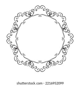 Frame, in the style of an ornament, Vector illustration eps 10, Art.	