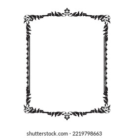 Frame, in the style of an ornament, Vector illustration eps 10, Art.	