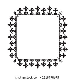 Frame, in the style of an ornament, Vector illustration eps 10, Art.	