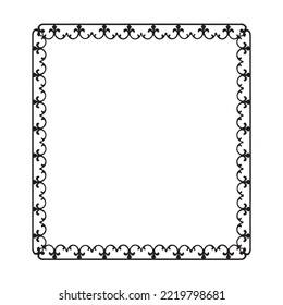 Frame, in the style of an ornament, Vector illustration eps 10, Art.	