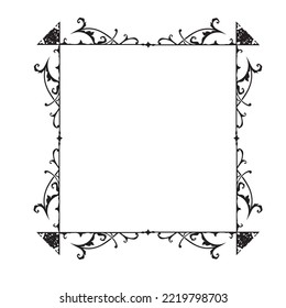 Frame, in the style of an ornament, Vector illustration eps 10, Art.	