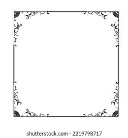 Frame, in the style of an ornament, Vector illustration eps 10, Art.	