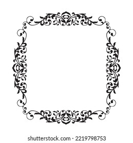 Frame, in the style of an ornament, Vector illustration eps 10, Art.	