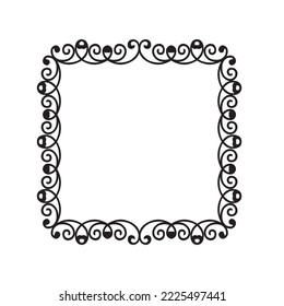 Frame, in the style of an ornament, Vector illustration eps 10, Art.	