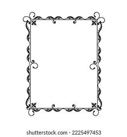 Frame, in the style of an ornament, Vector illustration eps 10, Art.	