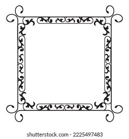 Frame, in the style of an ornament, Vector illustration eps 10, Art.	