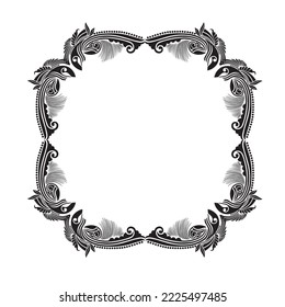Frame, in the style of an ornament, Vector illustration eps 10, Art.	