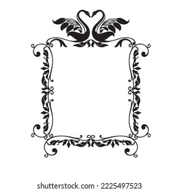 Frame, in the style of an ornament, Vector illustration eps 10, Art.	