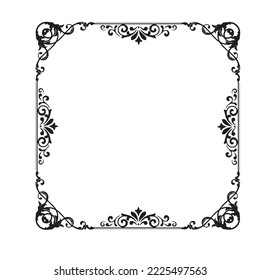 Frame, in the style of an ornament, Vector illustration eps 10, Art.	