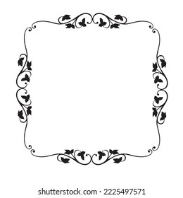 Frame, in the style of an ornament, Vector illustration eps 10, Art.	