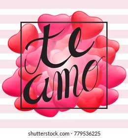 Frame style of text on balloon background.