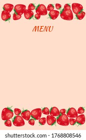 Frame for the summer menu