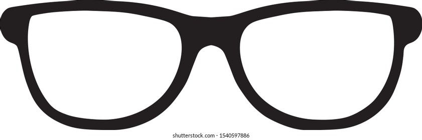 Frame of sunglasses in black on a white background